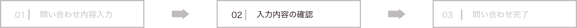 問い合わせステップ