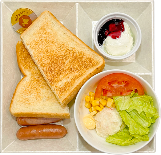 モーニングプレートソーセージ